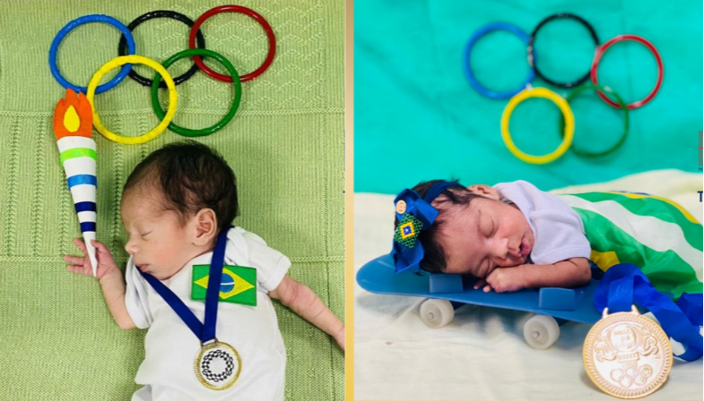 Objetivo do hospital é homenagear os atletas brasileiros que disputam as Olimpíadas (Foto: Reprodução/Facebook)