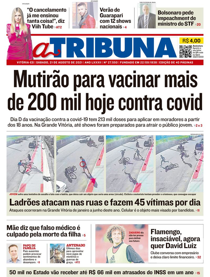 (Foto: Reprodução / Jornal A Tribuna)