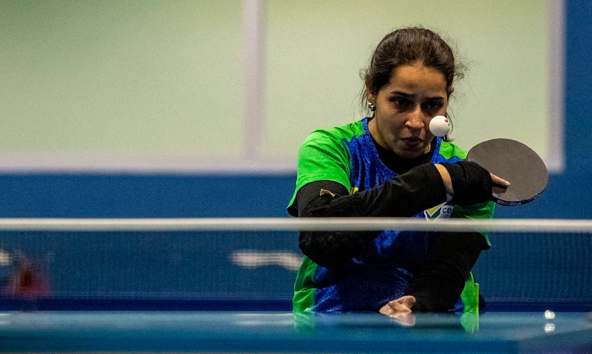 A brasileira Cátia Cristina Oliveira, do tênis de mesa (Foto: Ale Cabral/ CPB/ Divulgação)