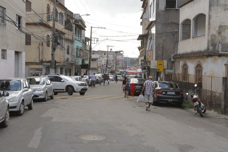 Rua R. Emygdio Ferreira Sacramento em Aribiri, Vila Velha local onde morreu o idoso (Foto: Fábio Nunes/AT)