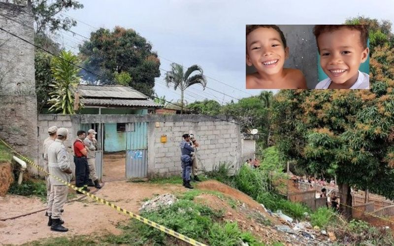 Ícaro e Israel estavam dormindo em quarto quando incêndio começou (Foto: Leone Iglesias/AT e Reprodução)
