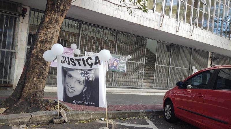 Julgamento dos acusados do assassinato da médica Milena Gottardi acontece no Fórum Criminal de Vitória (Foto: Tayanara Nascimento)
