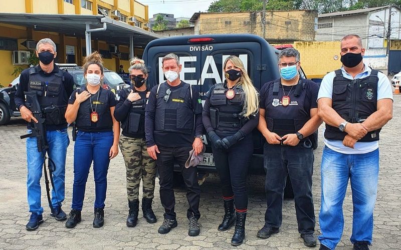Os detidos foram presos violência doméstica e familiar contra a mulher durante a Operação Maria's, comandada pela Divisão Especializada de Atendimento à Mulher (Foto: Divulgação/ PCES)