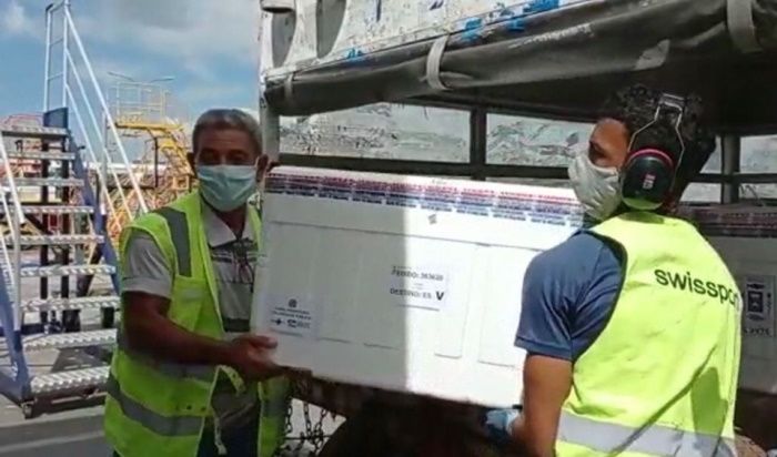 Novo lote de vacina foi entregue ao Estado (Foto: Divulgação Sesa)