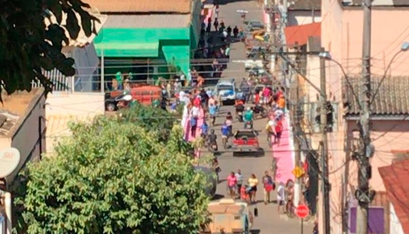 Crime aconteceu no Centro de Itaguaçu (Foto: Reprodução / Redes Sociais)