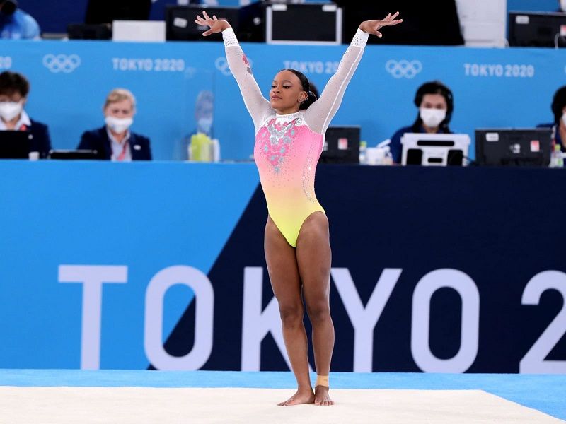 Rebeca Andrade fica em quinto lugar na final do solo nas Olimpíadas de Tóquio (Foto: Ricardo Bufolin/CBG)
