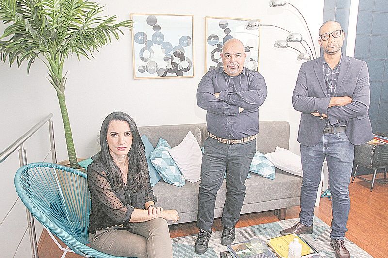 Gisélia, Elcio e Sidcley são de empresas que atuam com recrutamento para emprego e fizeram as denúncias (Foto: Antonio Moreira/ AT)