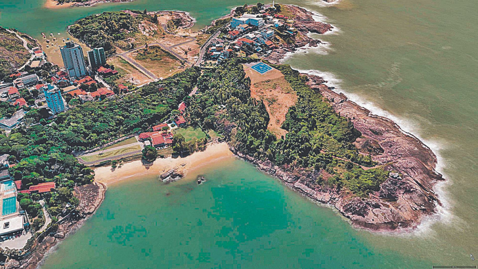 Com ecossistema nativo, a área do parque tem 93 mil metros quadrados e fica aos pés do Morro do Moreno, próximo da Ponta da Sereia e ao lado da Praia da Costa. (Foto: Governo do Estado)