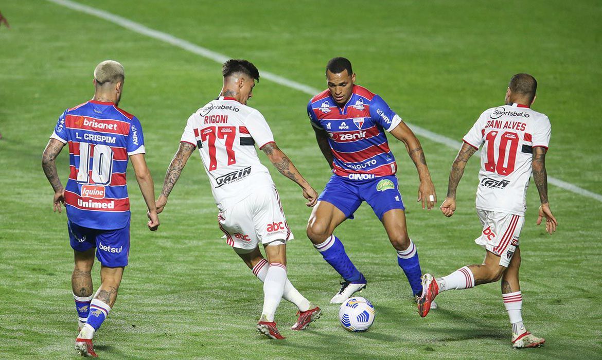 Fortaleza arrancou empate com São Paulo (Foto: Paulo Pinto/ saopaulofc.net/ Divulgação)