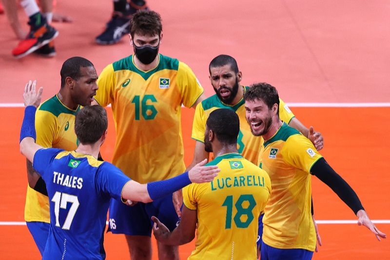 Brasil perde para russos no vôlei masculino e não vai à final das Olimpíadas pela 1ª vez desde 2000 (Foto: Reprodução/Twitter @timebrasil)