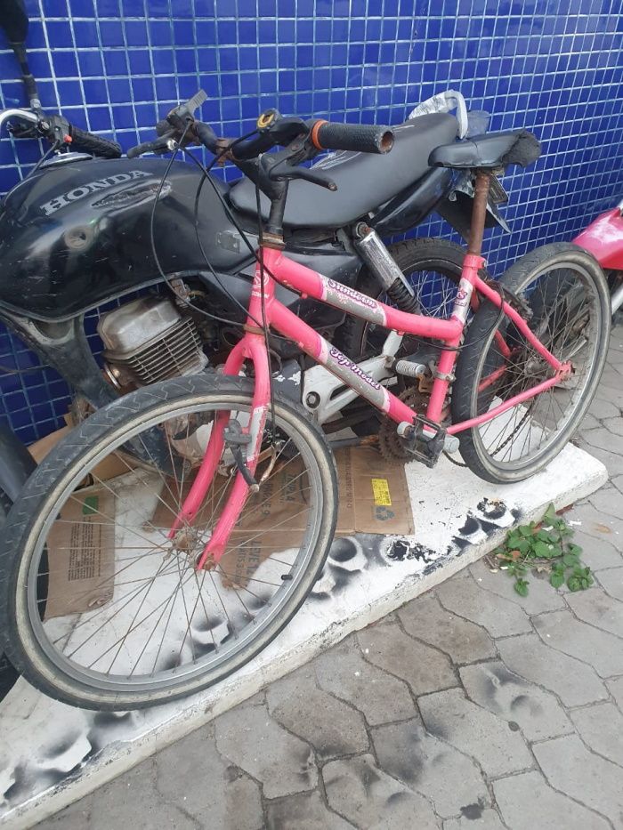 Bicicleta que estava com o suspeito (Foto: Divulgação Guarda Municipal de Vila Velha)