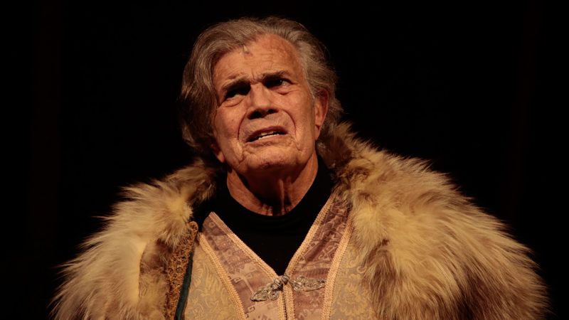Tarcísio Meira na peça "O Camareiro" (Foto: Divulgação)