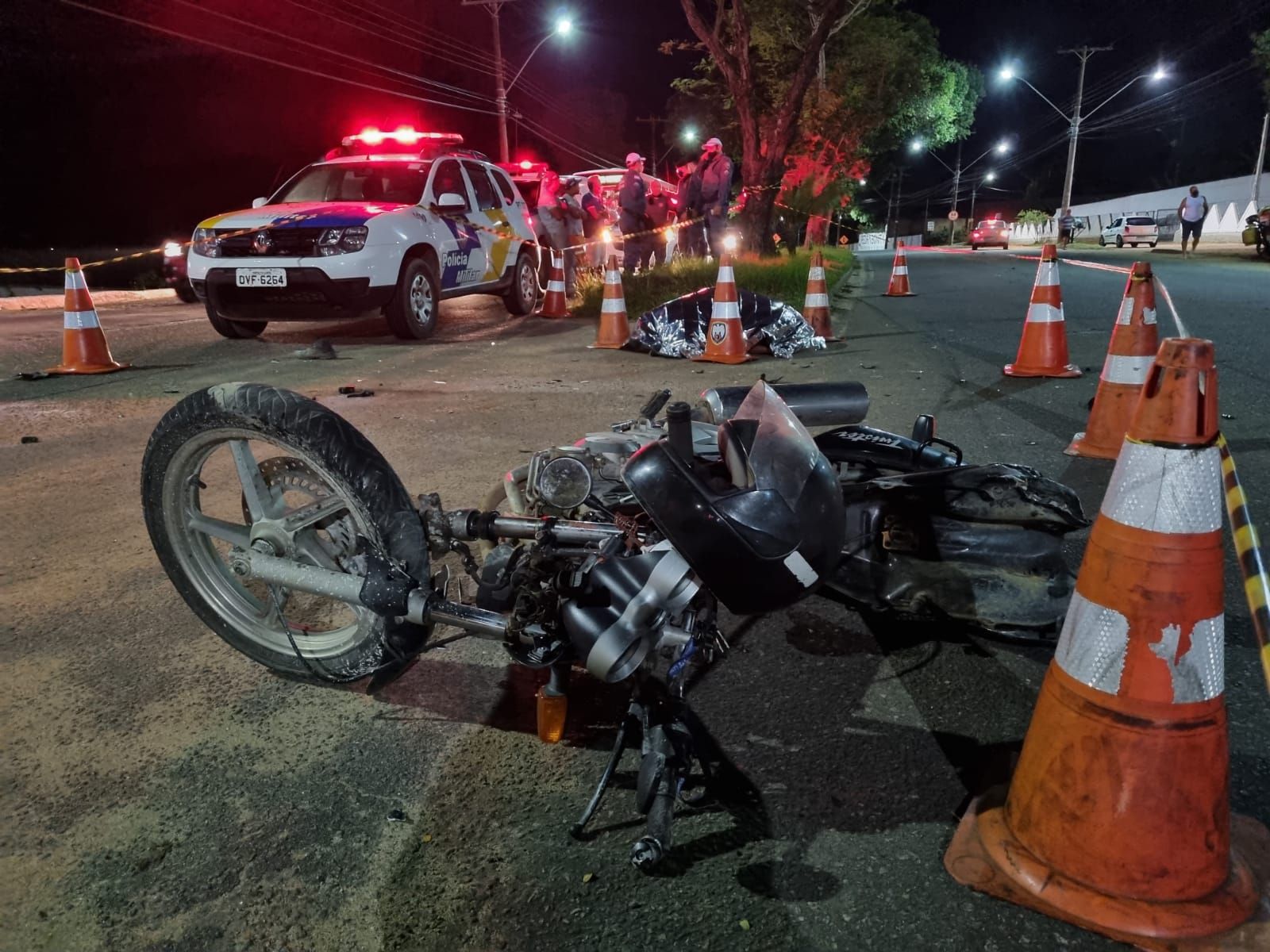 Trabalhador rural morre em acidente de moto em Guarapari (Foto: Roberta Bourguignon)