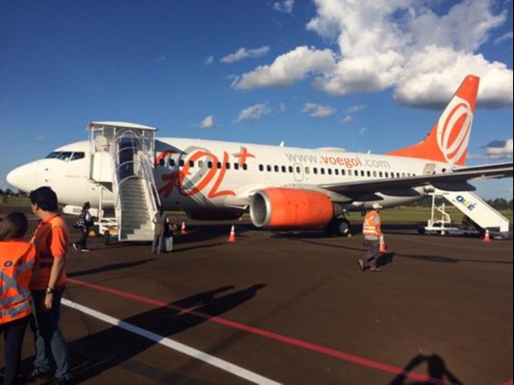 Aeronave da Gol usada nos voos de Vitória (foto: Tudo Viagem)