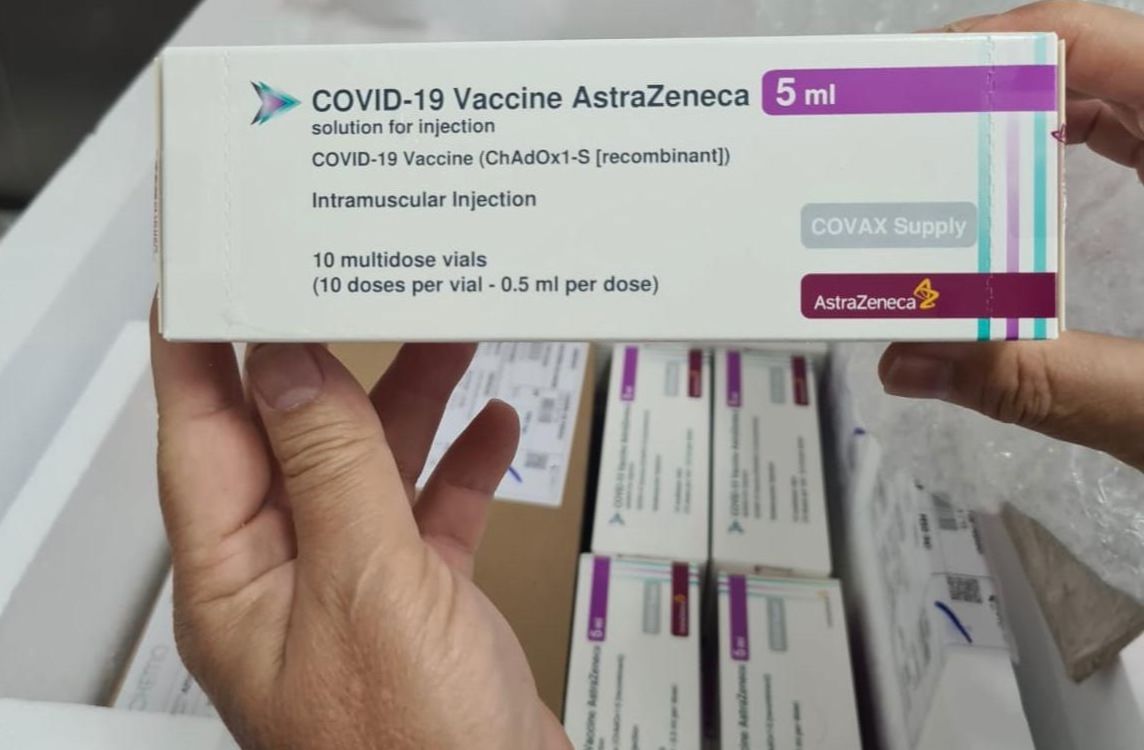 Mais de 47 mil doses da AstraZeneca chegaram ao Estado na sexta à noite. (Foto: Divulgação)