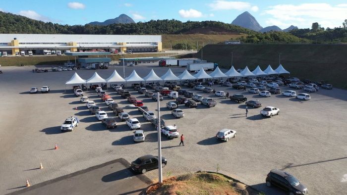 Vacinação em Viana (Foto: Divulgação Secom Viana)