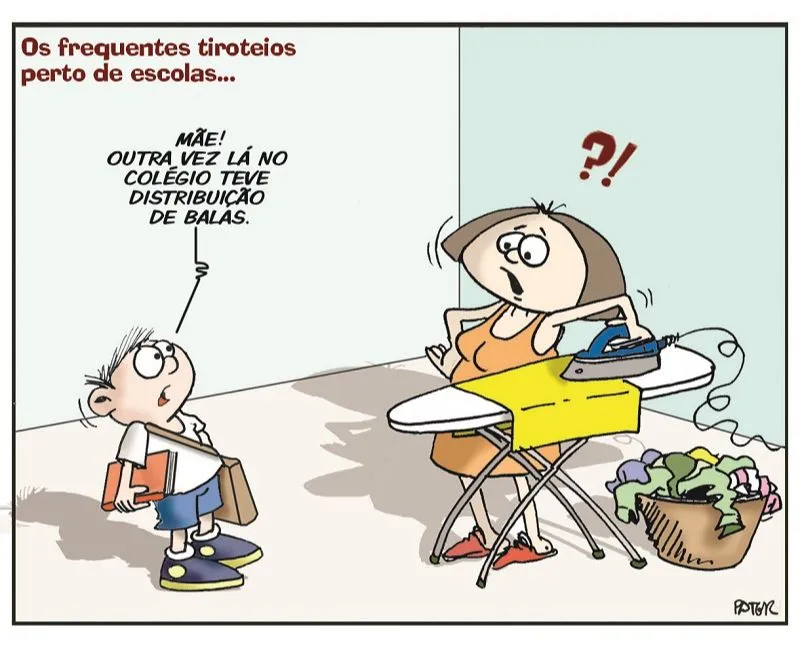 Imagem ilustrativa da imagem Charge do Dia: Distribuição de balas