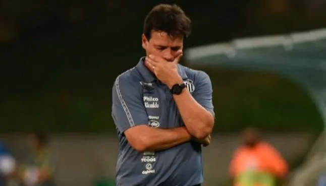 Imagem ilustrativa da imagem Santos demite Fernando Diniz após um mês sem vencer