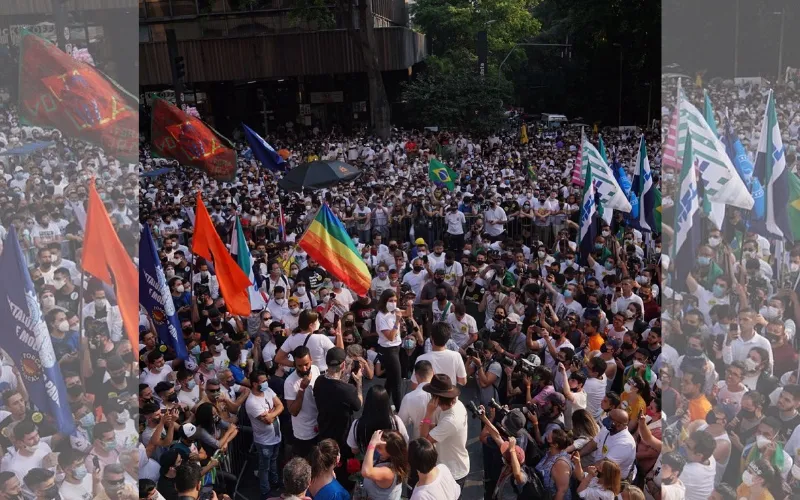 Imagem ilustrativa da imagem Ato na paulista reuniu 6.000 manifestantes, aponta Secretaria da Segurança de São Paulo