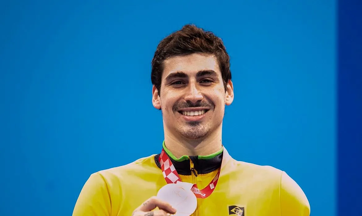 Imagem ilustrativa da imagem Paralimpíada: Talisson Glock fatura bronze na natação nos 100m livre