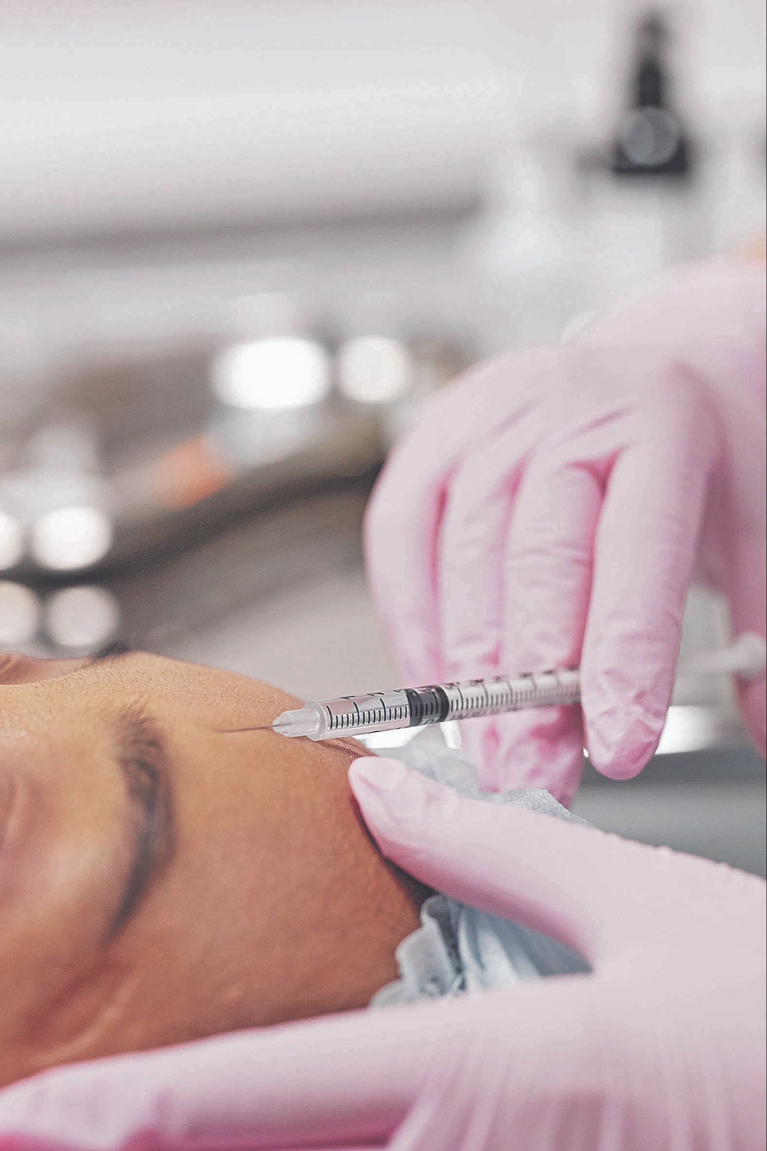 Aplicação de botox: tratamento