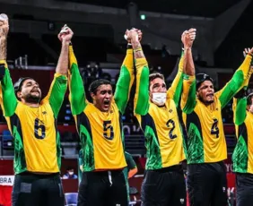Imagem ilustrativa da imagem Seleção masculina vence China e conquista ouro inédito no goalball