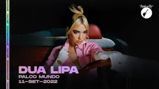 Imagem ilustrativa da imagem Dua Lipa no Palco Mundo do Rock in Rio 2022