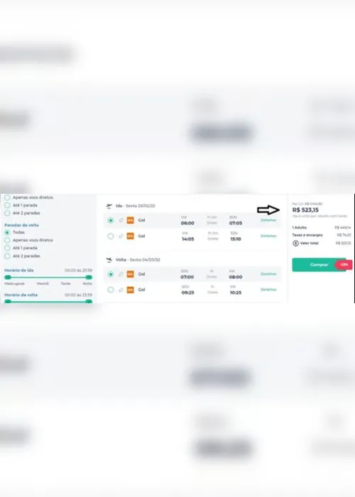 
          Imagem ilustrativa da imagem Passagens aéreas de ida e volta por R$ 523 nos voos de Vitória para você viajar no Carnaval de 2022
          