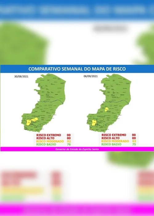 
          Imagem ilustrativa da imagem Mapa de risco: Aumenta o número de cidades em risco moderado
          