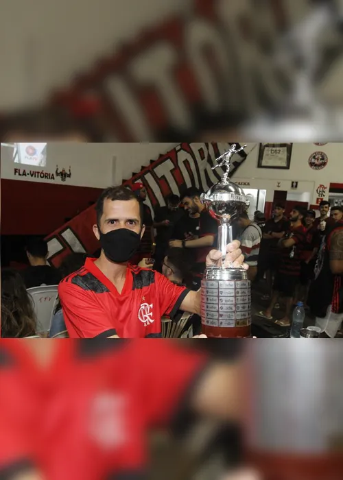 Imagem ilustrativa da imagem Veja a festa da torcida do Flamengo no Estado