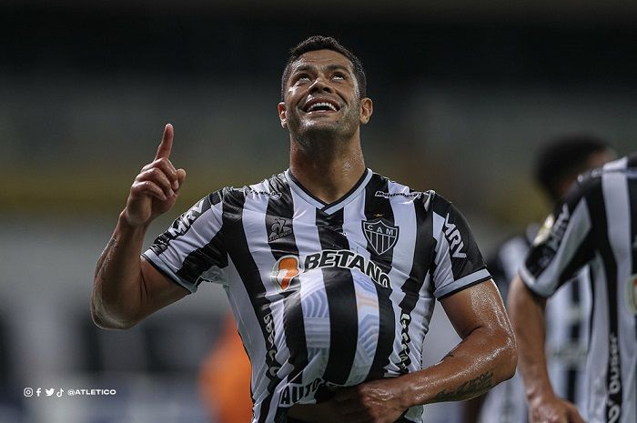 Hulk marcou e fez homenagem para a esposa que está grávida (Foto: Reprodução Twitter @Atletico)