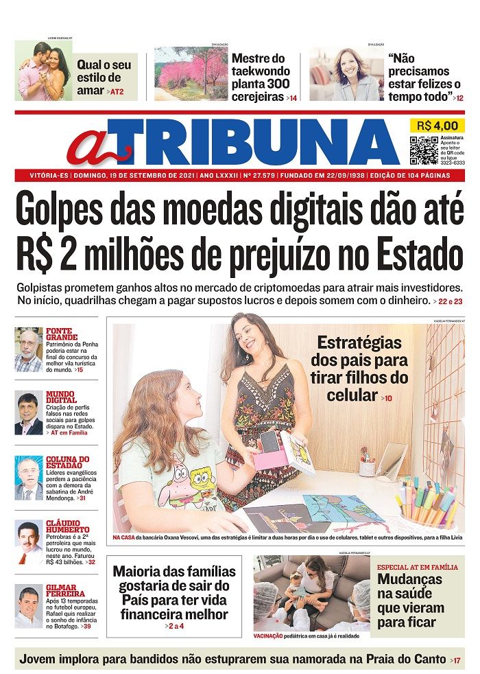 Capa (Foto: Reprodução Jornal A Tribuna)