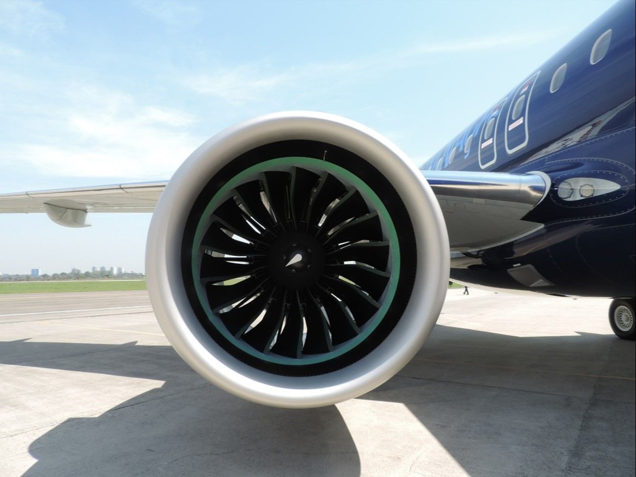 Jato da Embraer da companhia Azul