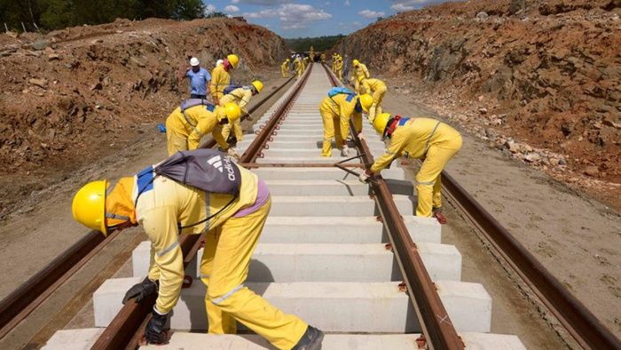 Obra de ferrovia: Vale vai realizar a construção como contrapartida pela renovação antecipada da concessão da Vitória a Minas (Foto: Arquivo/AT)