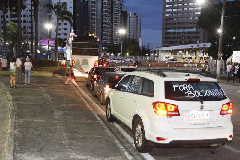 Carreata contra o governo em janeiro foi evento sem símbolos partidários (Foto: Leone Iglesias — 23/01/2021)