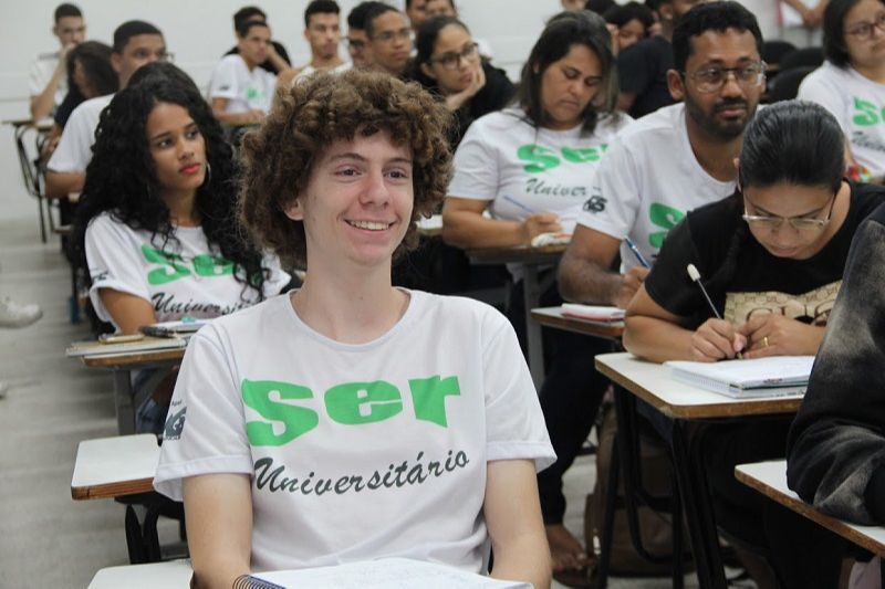 O estudante Airam Gabriel participou de aulão e conseguiu vaga na Ufes (Foto: Divulgação/ Acervo AT)