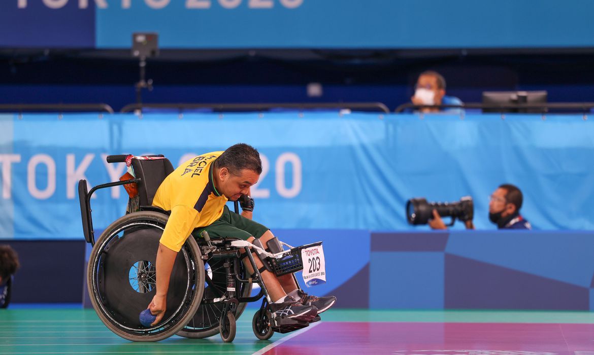 Maciel Santos garante bronze na bocha (Foto: Matsui Mikihito/ CPB/ Divulgação)