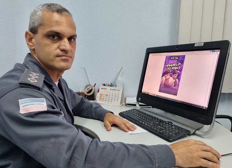 O capitão da PM Rodrigo Lourencini diz que fiscalização tem efeito positivo (Foto: Roberta Bourguignon)