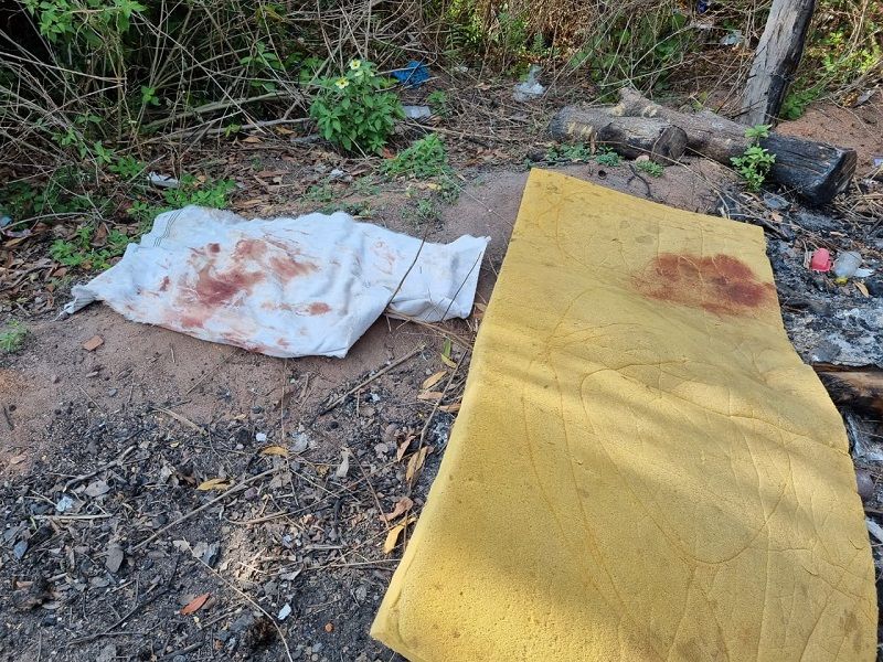 Mulher espancada pelo marido em Guarapari (Foto: Roberta Bourguignon)