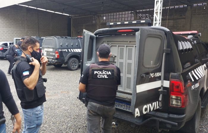 Policiais realizaram operação no Norte do Estado (Foto: Divulgação Polícia Civil )
