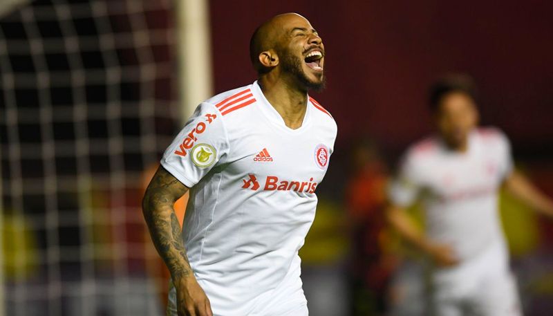 Patrick comemora o único gol da partida (Foto: Ricardo Duarte / SC Internacional )