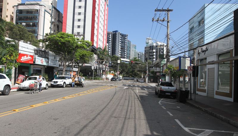 Região da Praia do Canto onde o casal foi abordado (Foto: Antônio Moreira / AT)