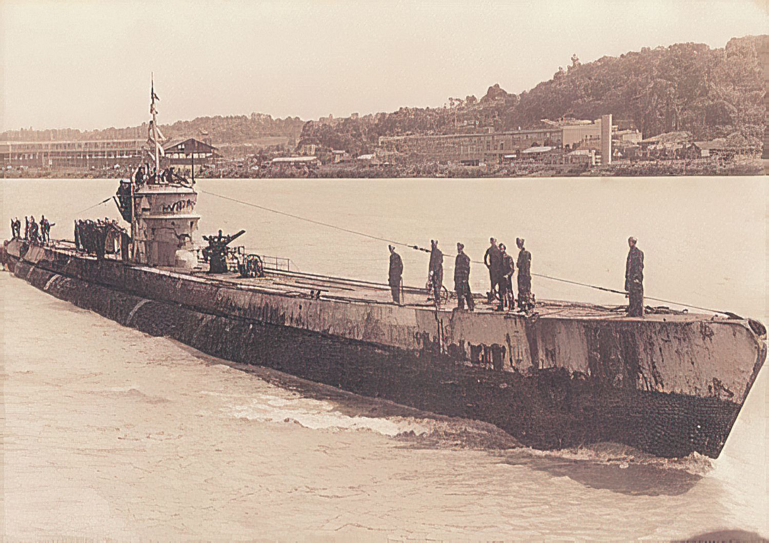 Submarino nazista U-199 atacou embarcação no litoral de Cabo Frio, em 22 de julho de 1943 e matou pescadores (Foto: Divulgação)
