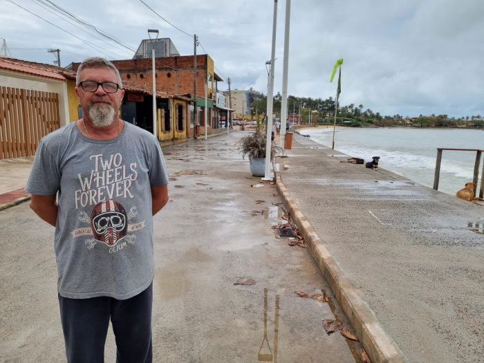 Presidente da Associação de Moradores de Meaípe, Vinicius Brina (Foto: Roberta Bourguignon)