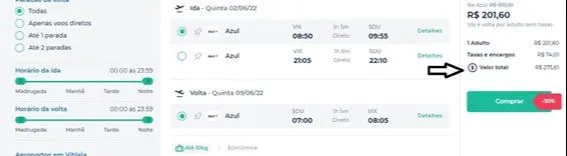 Imagem ilustrativa da imagem Planeje a sua viagem e garanta passagens aéreas por apenas R$ 275 de Vitória/Rio ou São Paulo