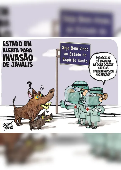 Imagem ilustrativa da imagem Charge do Dia: Invasão de javalis
