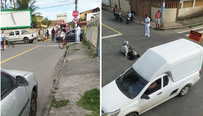 Registro de acidentes no cruzamento: vítimas socorridas pelo Samu-192 são rotina, segundo moradores (Foto: Débora Luana Coelho)
