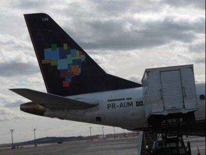 Aeronave da Azul que realiza voos de Vitória para Belo Horizonte. (foto: Tudo Viagem)