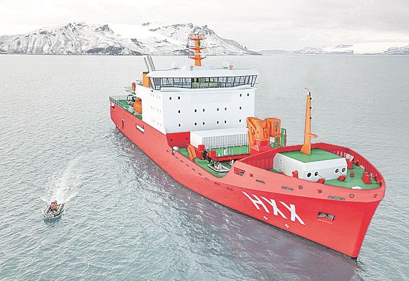 Imagens de projeção do novo navio da Marinha, que abre um novo mercado para o estaleiro no Espírito Santo (Foto: Divulgação/ Marinha do Brasil)