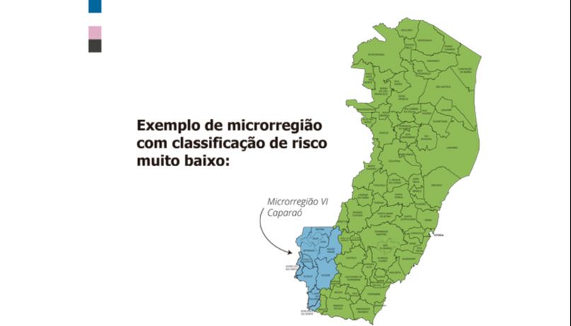 Exemplo de classificação do "risco muito baixo" criado pelo Governo do Estado (Foto: Divulgação / Governo do Estado)